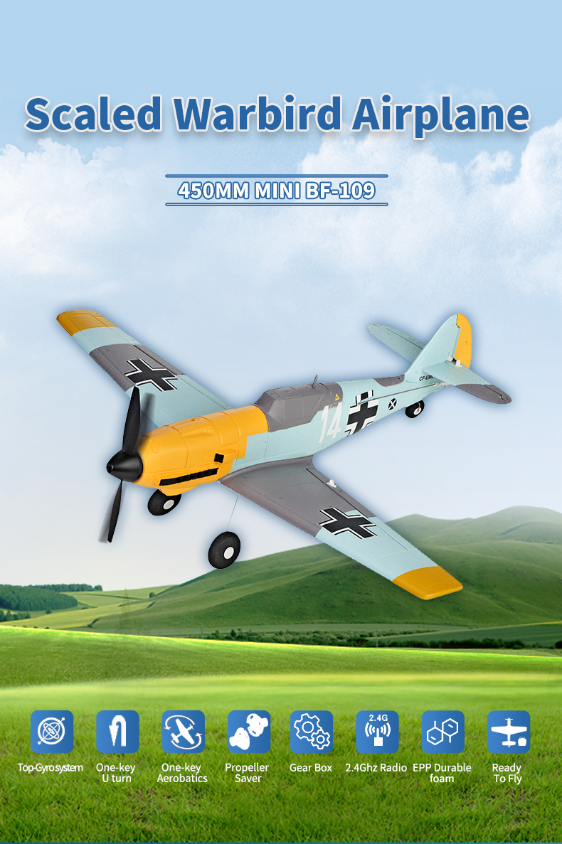 TOP-RC-HOBBY-Mini-BF109-450mm-Spannweite-24GHz-4CH-EPP-6-Achsen-Gyro-One-Key-U-Turn-Aerobatic-Scaled-1970527-1